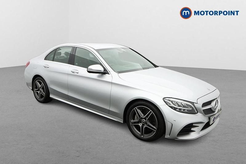 Silver Used 2019 Mercedes C300 AMG line Sedan | £17,299 (Good price) - Image 1/4