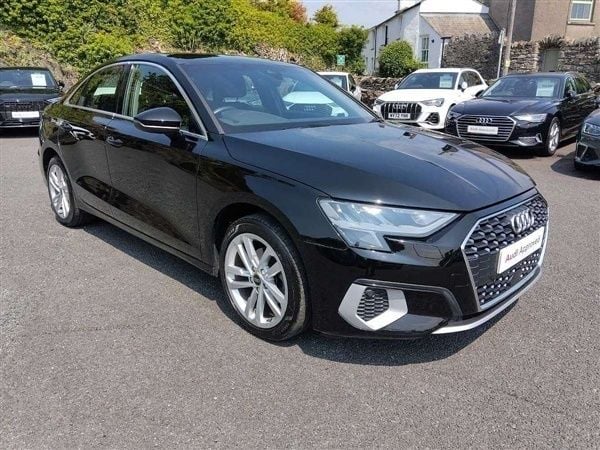 Black Used 2022 Audi A3 Sport Sedan | £21,195 (Good price) - Image 1/4