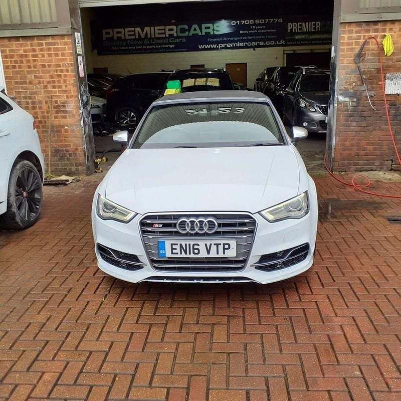 Used Audi S3 Cabriolet Design 300 HP (220 kW) 2016 White Cabriolet