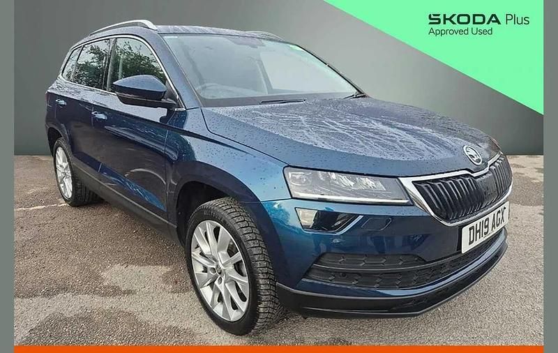 Used Skoda Karoq SE L 150 HP (110 kW) 2019 Lava blue metallic SUV