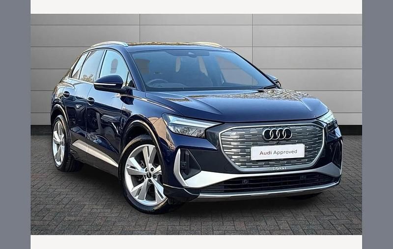 Used Audi Q4 e-tron S-Line 125 kW (170 HP) 2022 Blue SUV