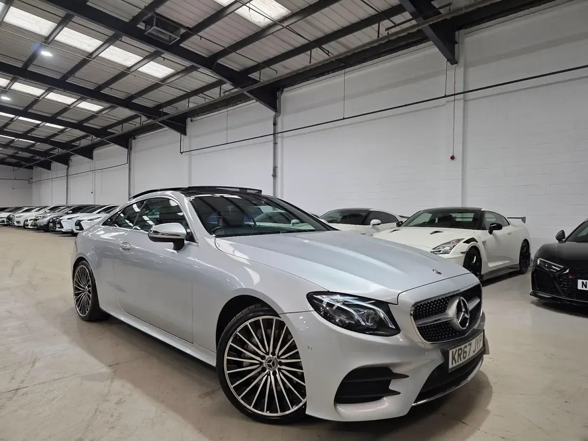 Used Mercedes E400 AMG line 2017 Silver Coupe