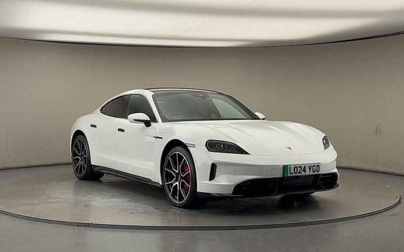 Used Porsche Taycan Performance Package 339 kW (462 HP) 2024 White Sedan
