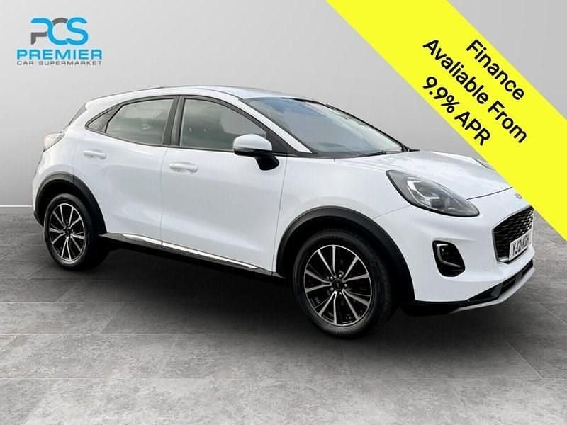 Frozen white (premium paint) Used 2021 Ford Puma Titanium SUV | £11,795 (Super price) - Image 1/3