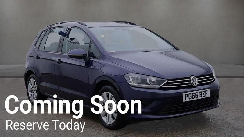 Blue Used 2017 VW Golf Sportsvan SE MPV | £11,490 (Fair price) - Image 1/1