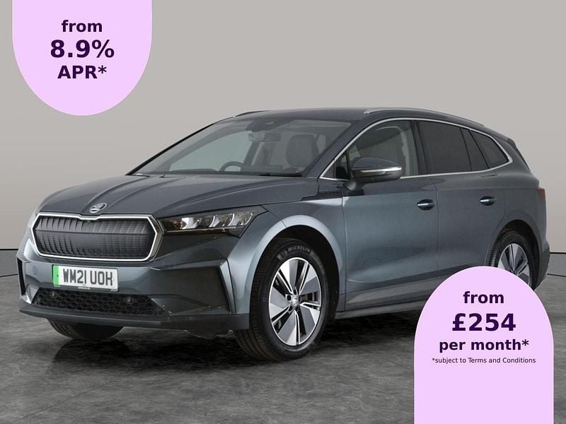 Grey Used 2021 Skoda Enyaq iV Suite SUV | £18,544 (Good price) - Image 1/2