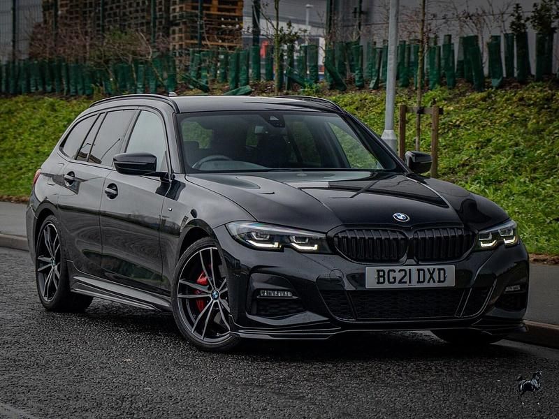 Black Used 2021 BMW 320 M Sport Estate | £22,800 (A bit pricey) - Image 1/4