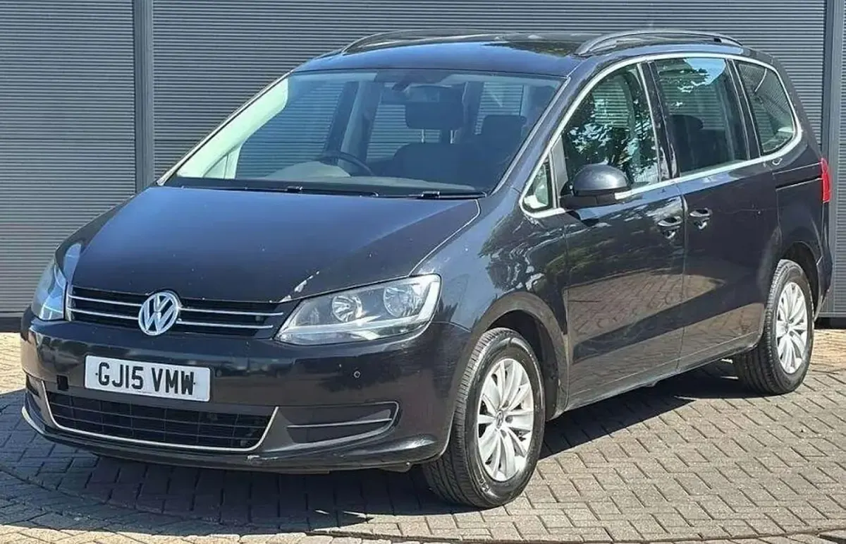 Used VW Sharan SE 177 HP (130 kW) 2015 Black MPV