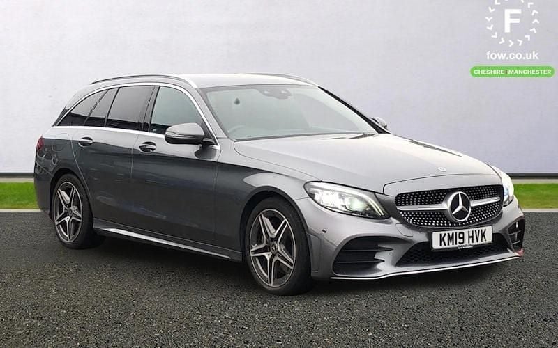 Grey Used 2019 Mercedes C300 Active Estate | £17,999 (Fair price) - Image 1/3