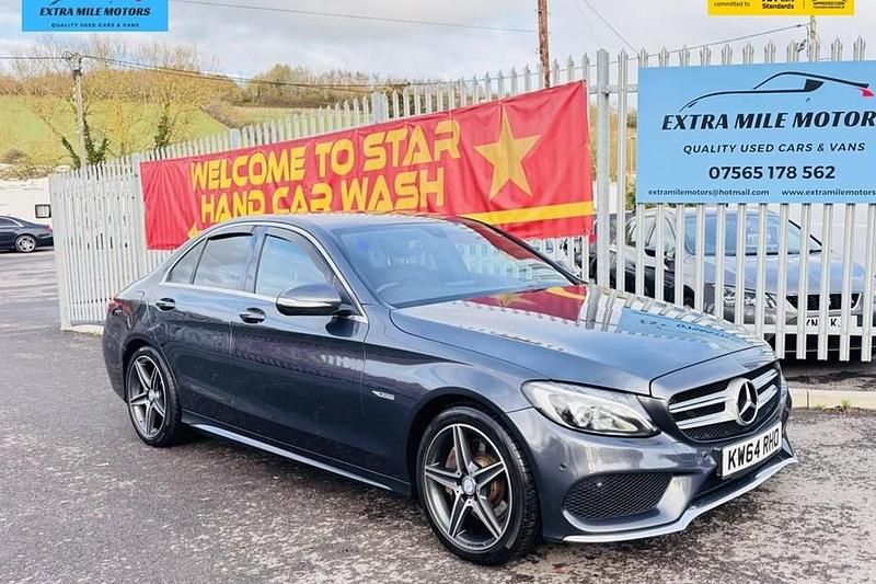 Used Mercedes C250 AMG line 204 HP (150 kW) 2015 Grey Sedan