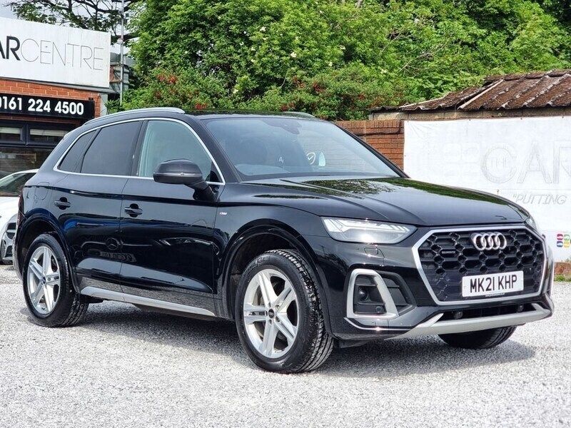 Black Used 2021 Audi Q5 S-Line SUV | £26,595 (Good price) - Image 1/4