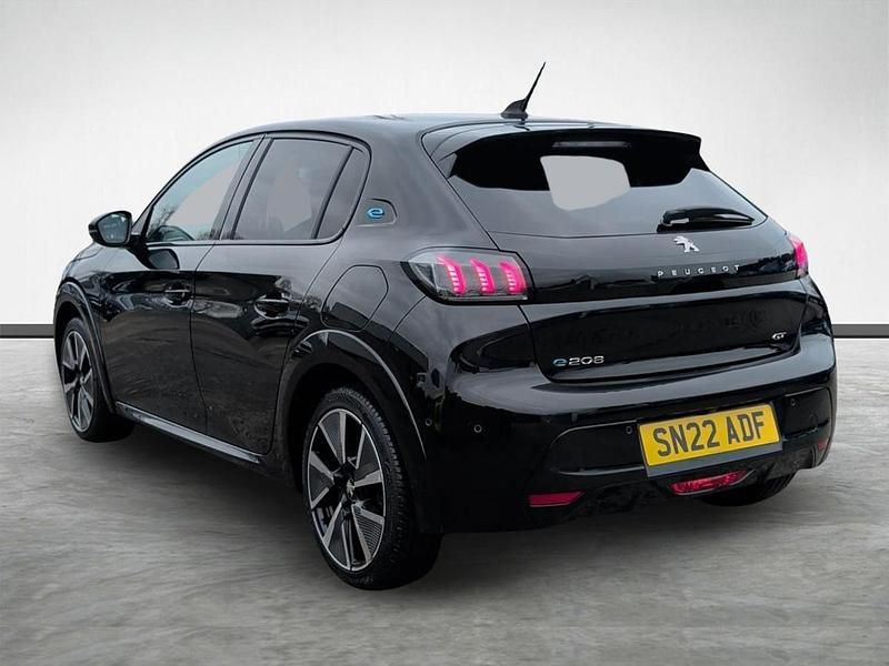 Used Peugeot e-208 Premium 98 kW (134 HP) 2022 Black Hatchback