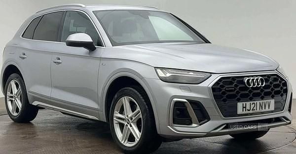 Silver Used 2021 Audi Q5 S-Line SUV | £26,400 (Fair price) - Image 1/4