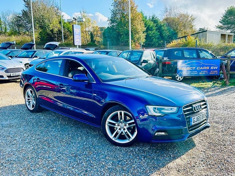 Blue Used 2015 Audi A5 Sportback S-Line Hatchback | £6,995 (Fair price) - Image 1/4