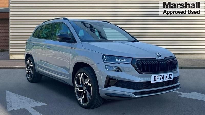 Grey Used 2024 Skoda Karoq SportLine SUV | £30,290 (Fair price) - Image 1/4