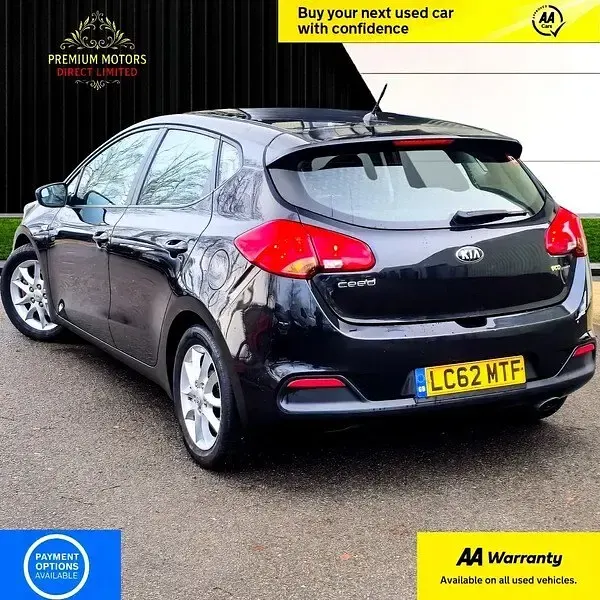 Used Kia Ceed 98 HP (72 kW) 2012 Black Hatchback