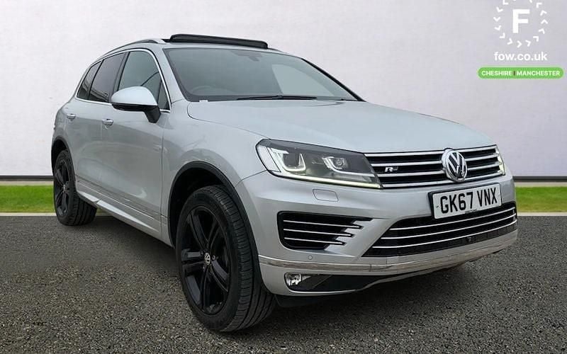 Silver Used 2017 VW Touareg R-line Plus SUV | £20,699 (Fair price) - Image 1/4