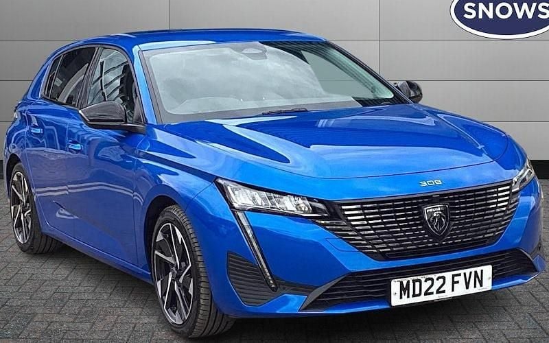 Blue Used 2022 Peugeot 308 Allure Premium Hatchback | £16,230 (Fair price) - Image 1/4