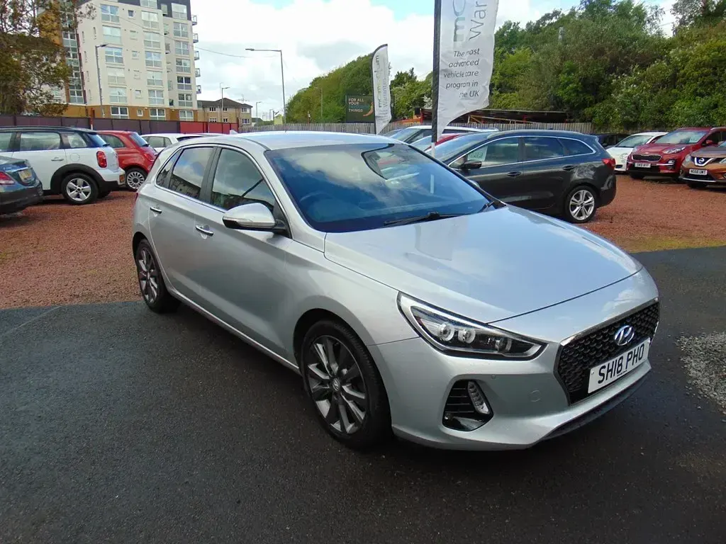 Second-hand Hyundai i30 Premium 140 CP (102 kW) 2018 Argintiu Hatchback