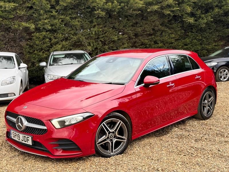 Used Mercedes A180 AMG Line Premium 116 HP (85 kW) 2019 Red Hatchback