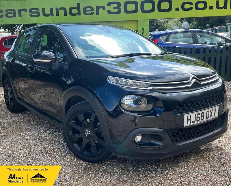 Black Used 2019 Citroën C3 Feel Hatchback | £5,325 (Fair price) - Image 1/4