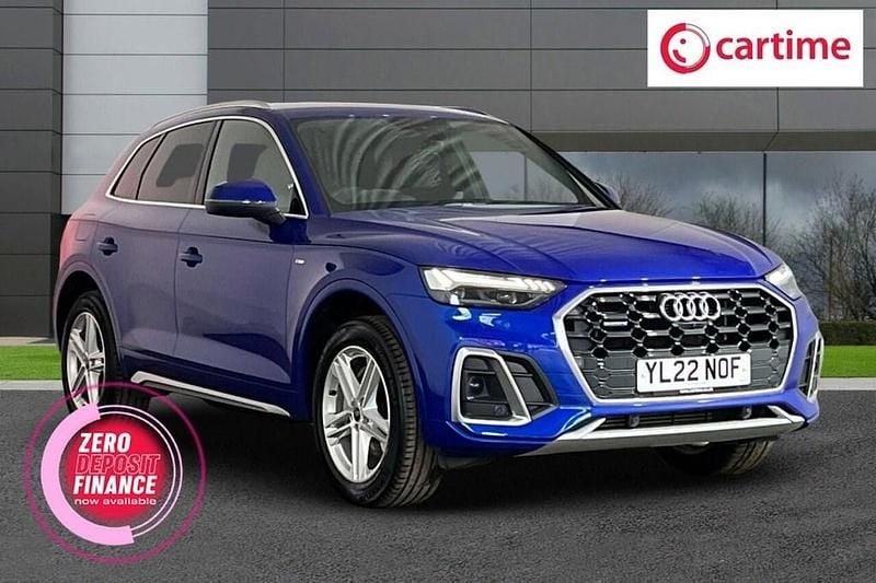 Blue Used 2022 Audi Q5 S-Line SUV | £27,750 (Good price) - Image 1/4
