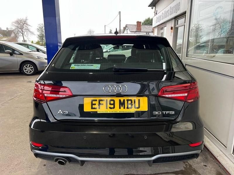 Used Audi A3 Sportback S-Line 116 HP (85 kW) 2019 Black Hatchback