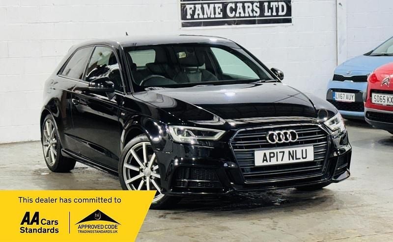 Black Used 2017 Audi A3 Black Edition Hatchback | £9,799 (Good price) - Image 1/3