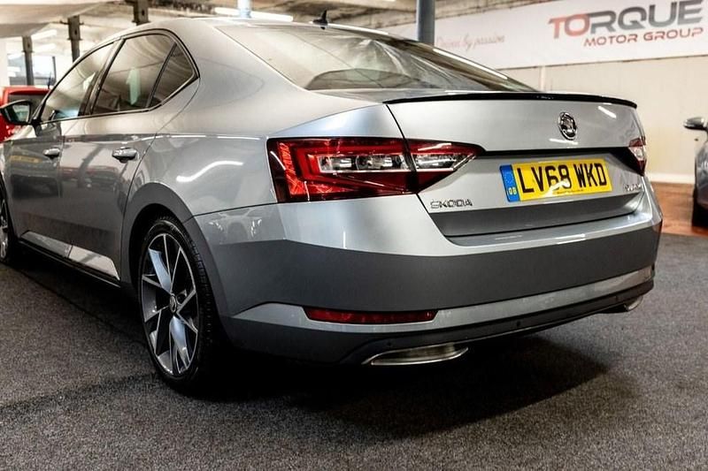 Used Skoda Superb SportlinePlus 150 HP (110 kW) 2019 Grey Hatchback