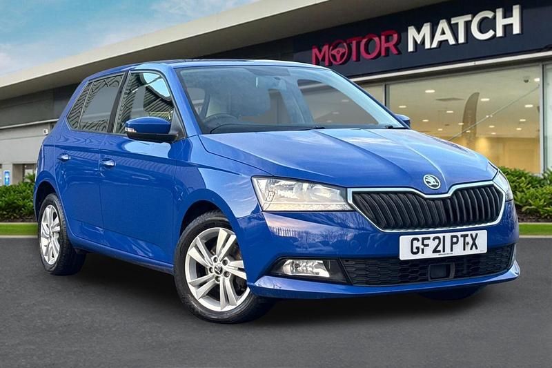 Blue Used 2021 Skoda Fabia SE Hatchback | £8,280 (Good price) - Image 1/4