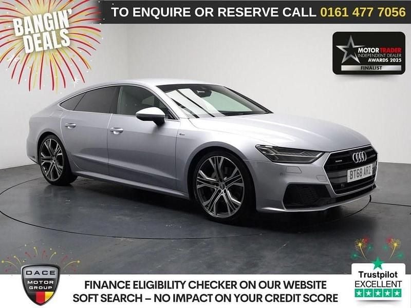 Silver Used 2018 Audi A7 Sportback S-Line Hatchback | £22,290 (Expensive) - Image 1/3
