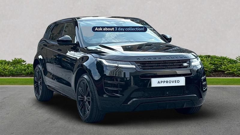 Black Used 2025 Land Rover Range Rover evoque HSE Dynamic Estate | £46,192 - Image 1/4