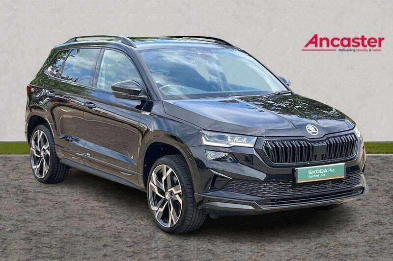 Black Used 2024 Skoda Karoq SportLine SUV | £29,475 (Fair price) - Image 1/4