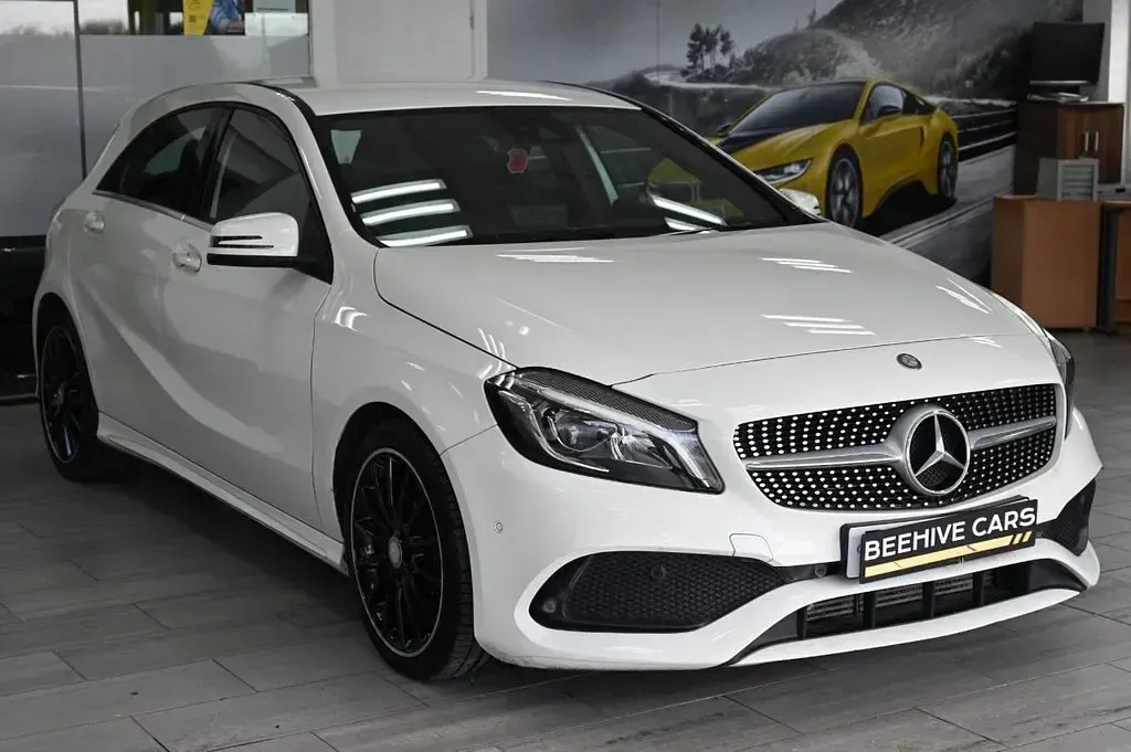 Used Mercedes A220 AMG line 2016 White Hatchback