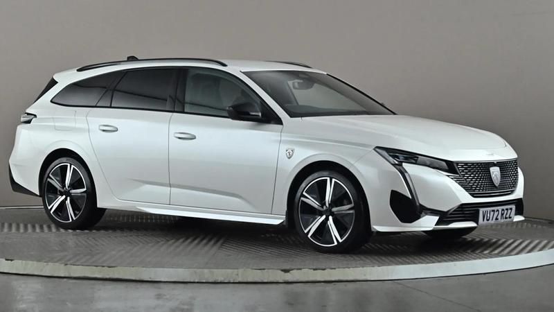 White Used 2023 Peugeot 308 GT Estate | £17,798 (Fair price) - Image 1/4