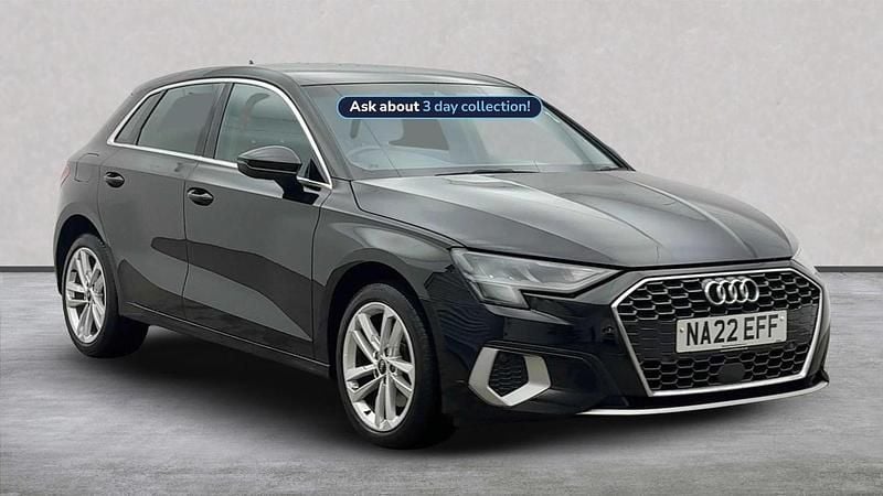 Black Used 2022 Audi A3 e-tron Sport Hatchback | £19,281 (Good price) - Image 1/4