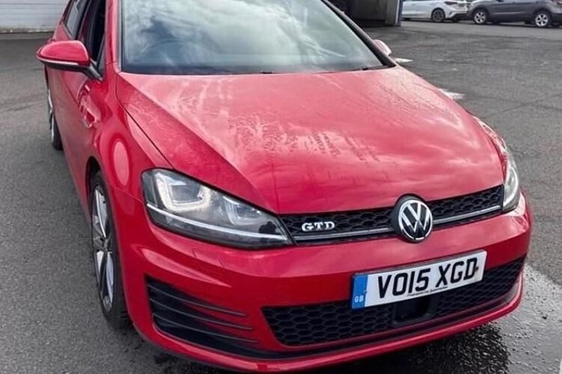 Used VW Golf VII GTD 2015 Red Hatchback