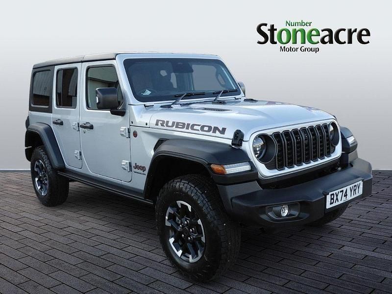 Silver Used 2024 Jeep Wrangler Rubicon SUV | £49,995 (Expensive) - Image 1/2