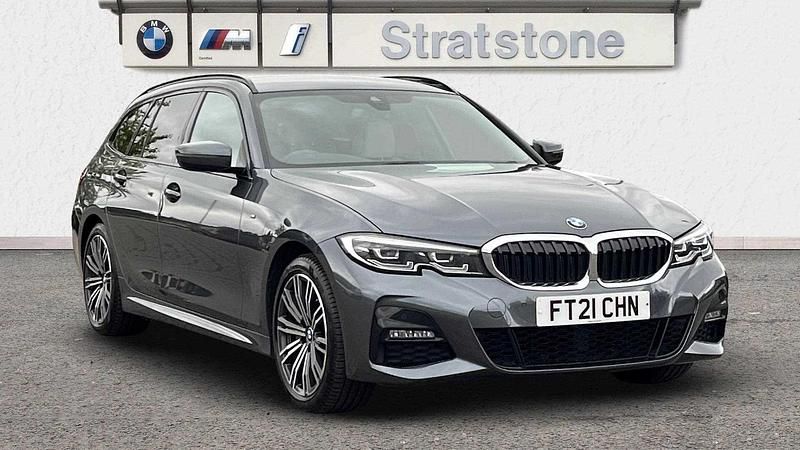 Grey Used 2021 BMW 330e M Sport Estate | £22,799 (Fair price) - Image 1/3