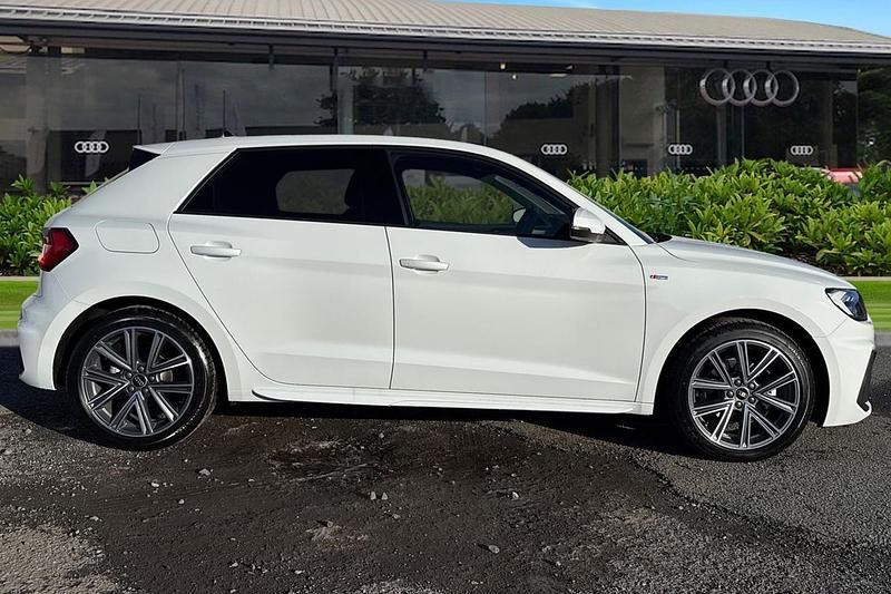 New Audi A1 Sportback S-Line 2025 White Hatchback