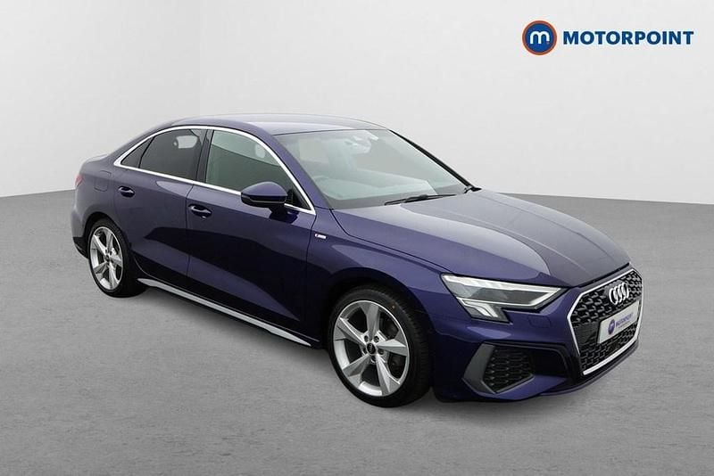 Blue Used 2023 Audi A3 S-Line Sedan | £22,799 (Good price) - Image 1/4