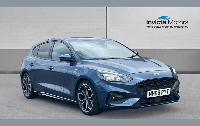 Used Ford Focus ST-Line X 125 HP (91 kW) 2019 Blue Hatchback