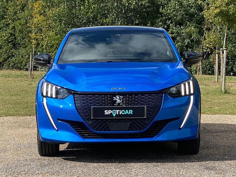 Blue Used 2020 Peugeot e-208 GT Hatchback | £12,888 (Fair price) - Image 1/4