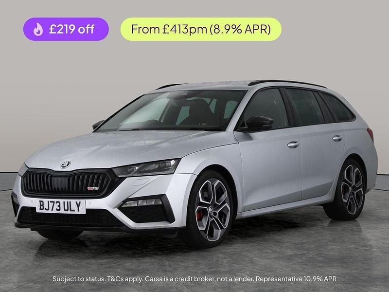 Silver Used 2023 Skoda Octavia vRS Estate | £23,334 (Fair price) - Image 1/3