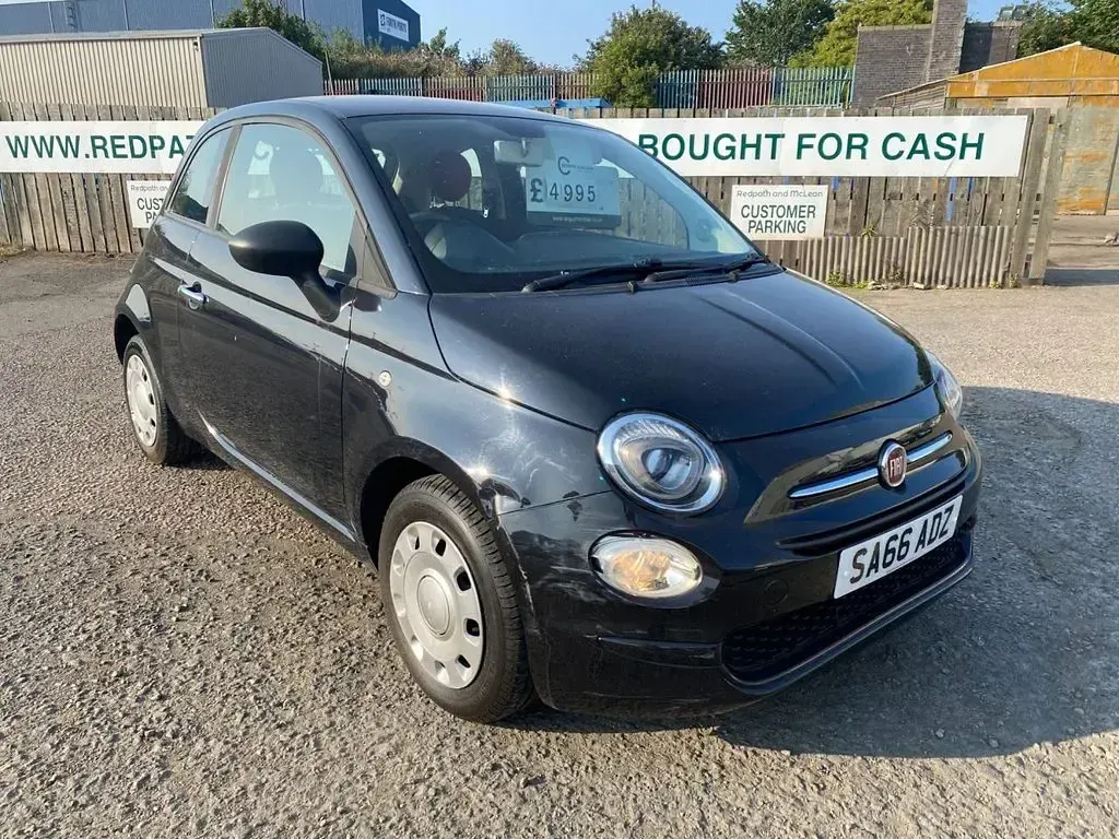 Used Fiat 500 Pop 69 HP (50 kW) 2016 Black Hatchback