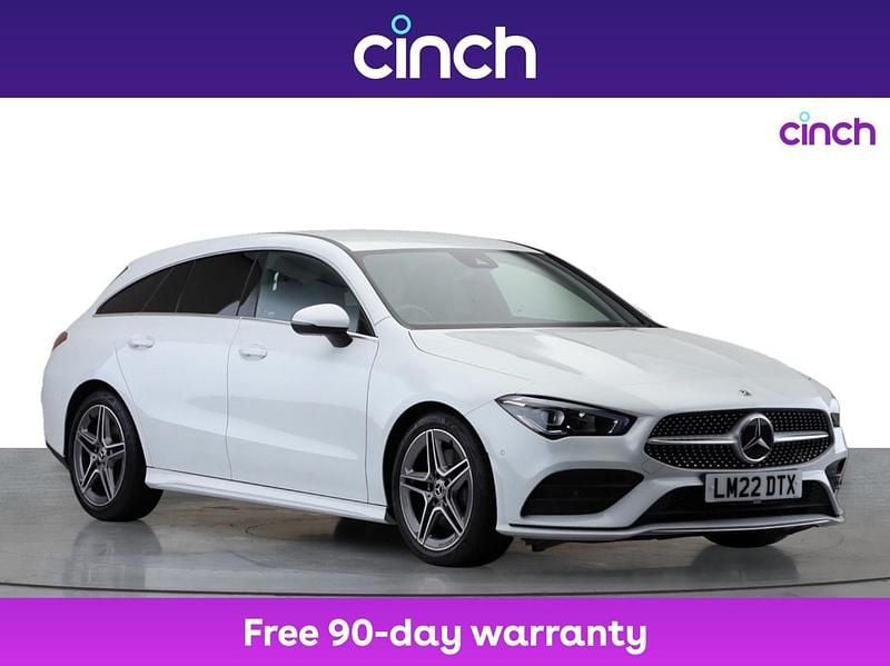 White Used 2022 Mercedes CLA200 AMG line Estate | £22,799 (Fair price) - Image 1/3