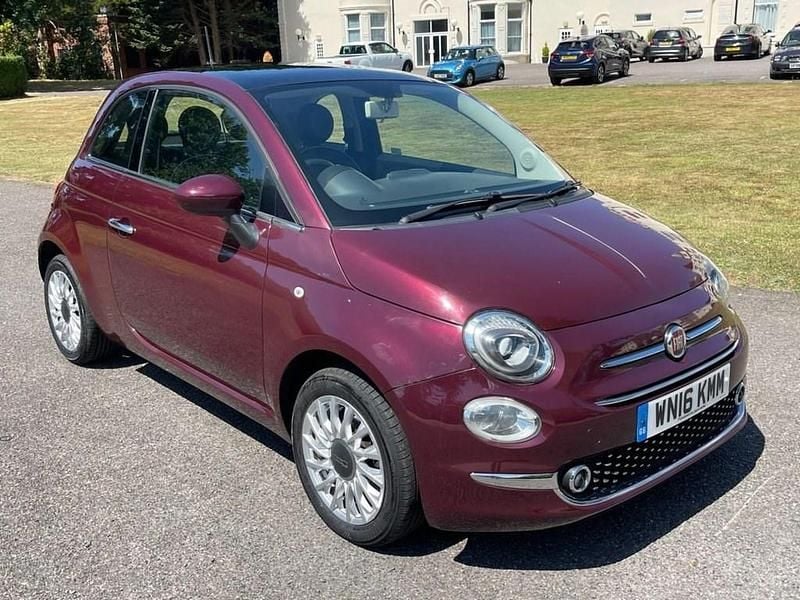 Red Used 2016 Fiat 500 Lounge Hatchback | £5,995 (A bit pricey) - Image 1/4
