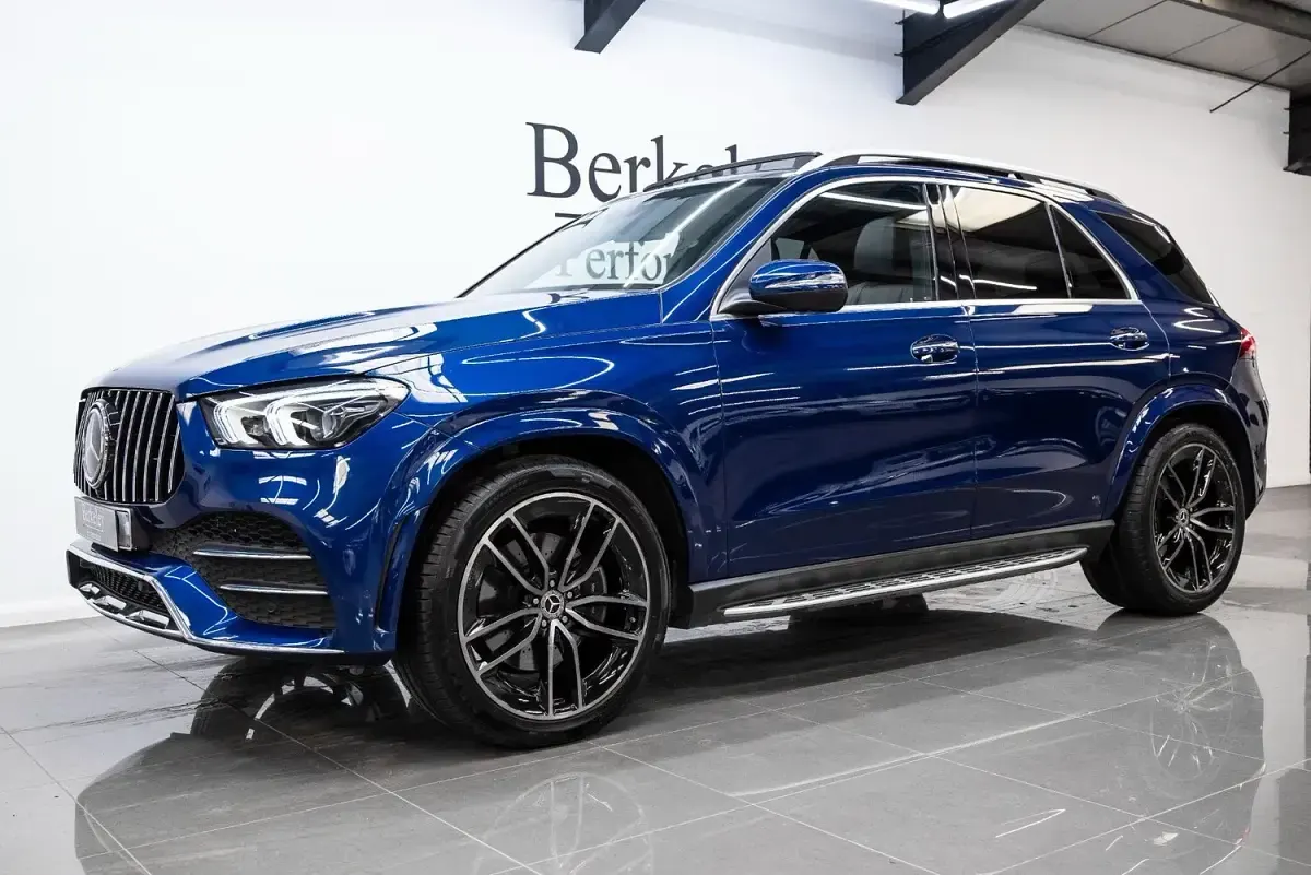 Used Mercedes GLE400 AMG line 2021 Blue Estate