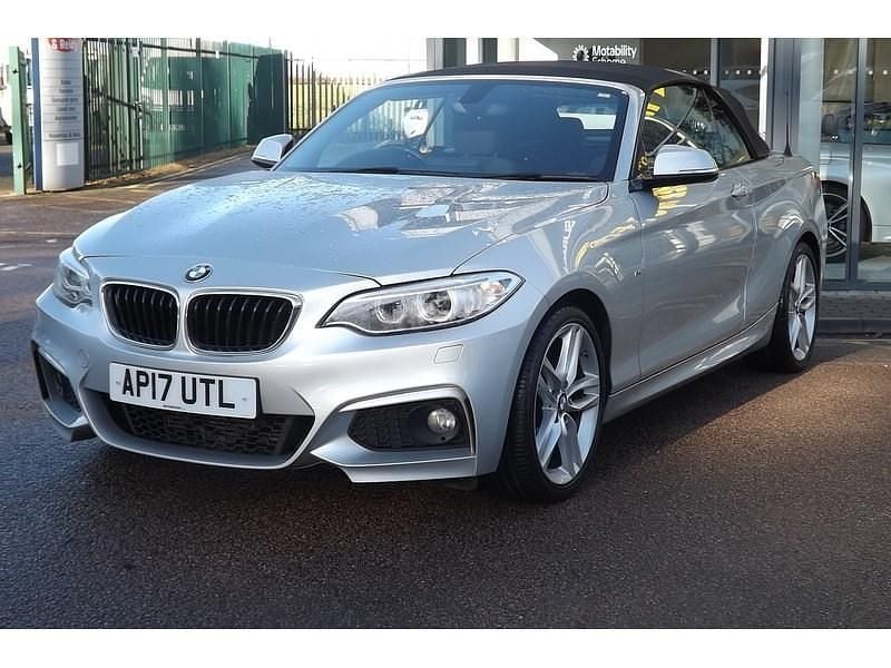 Silver Used 2017 BMW 218 M Sport Cabriolet | £9,495 (Good price) - Image 1/3