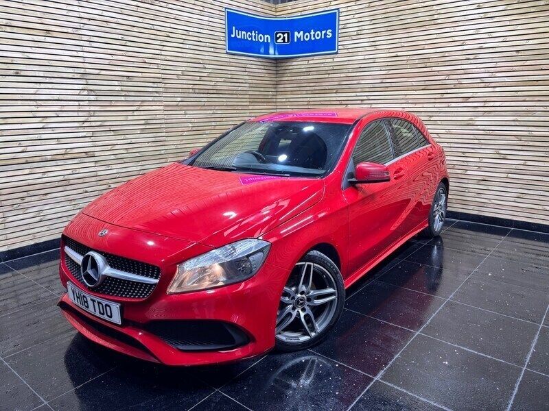 Red Used 2018 Mercedes A180 AMG line Hatchback | £8,990 (Good price) - Image 1/4